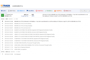 國(guó)際郵政小包【香港掛號(hào)】4月份簽收時(shí)效