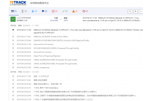 國(guó)際EMS快遞【廣州EMS-內(nèi)電】4月份簽收時(shí)效