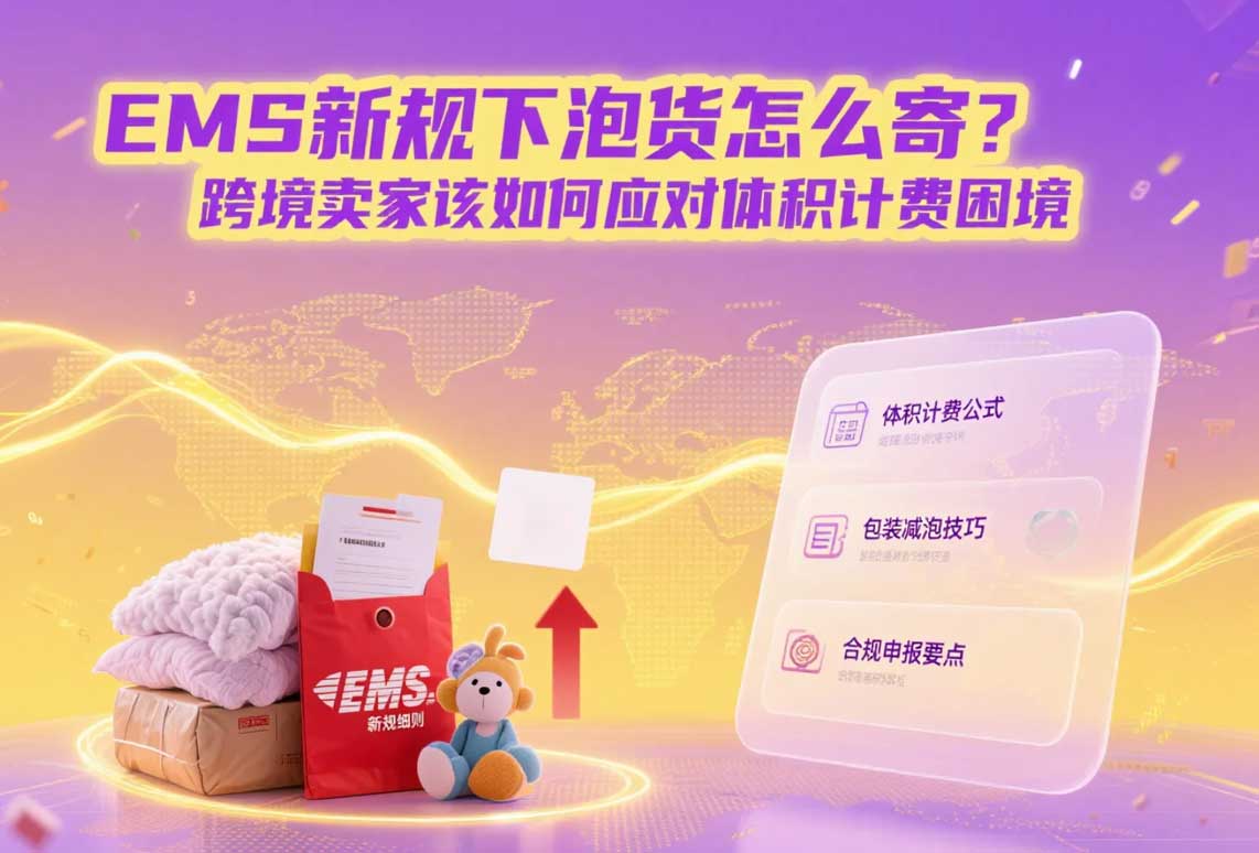 EMS新規(guī)下泡貨怎么寄？跨境賣(mài)家該如何應(yīng)對(duì)體積計(jì)費(fèi)困境