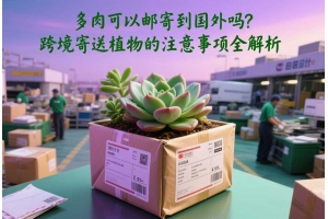 多肉可以郵寄到國外嗎?跨境寄送植物的注意事項全解析