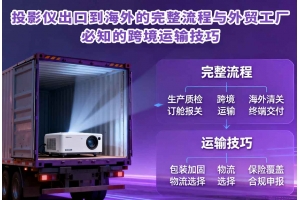 投影儀出口到海外的完整流程與外貿工廠必知的跨境運輸技巧