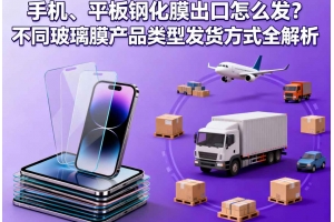 手機(jī)、平板鋼化膜出口怎么發(fā)？不同玻璃膜產(chǎn)品類型發(fā)貨方式全解析