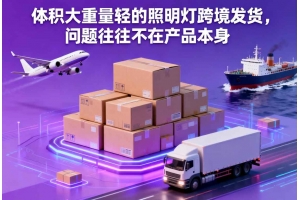 體積大重量輕的照明燈跨境發貨，問題往往不在產品本身