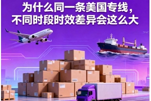 為什么同一條美國專線，不同時段時效差異會這么大