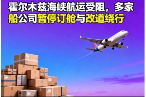 霍爾木茲海峽航運受阻，多家船公司暫停訂艙與改道繞行