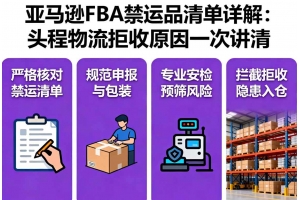 亞馬遜FBA禁運(yùn)品清單詳解：頭程物流拒收原因一次講清